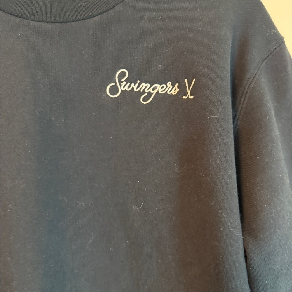 Straight Down Swingers Golf Club Logo Men’s Crew Sweatshirt Blue Medium - Picture 2 of 7